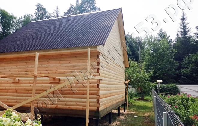 3 Брусовая баня Б-10, 6×6, 63 м², Калужская область, Боровский район, Деревня Кривское (5)